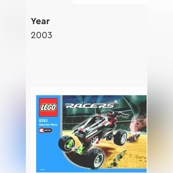 Lego Racers 6353 Slammer Rhino Racers kit no instructions or box READ INFO - Picture 3 of 7